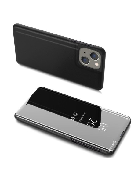 Clear View Case iPhone 13 mini juodas atverčiamas dėklas Clear View Case iPhone 13 mini juodas atverčiamas dėklas