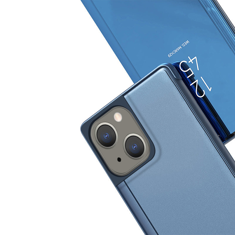 Clear View Case iPhone 13 mini juodas atverčiamas dėklas