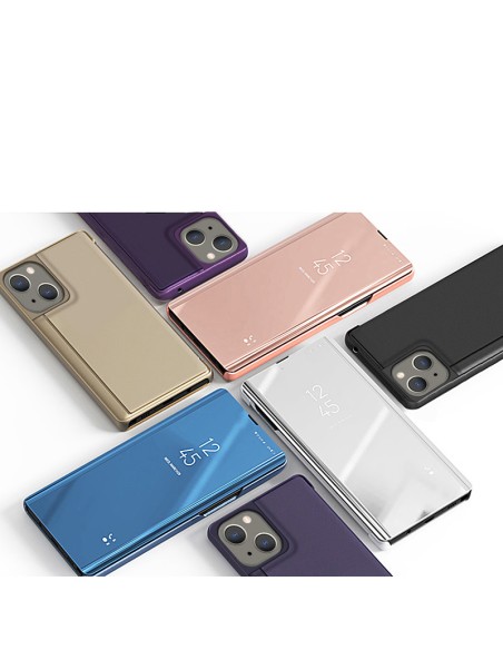 Clear View Case iPhone 13 mini juodas atverčiamas dėklas Clear View Case iPhone 13 mini juodas atverčiamas dėklas