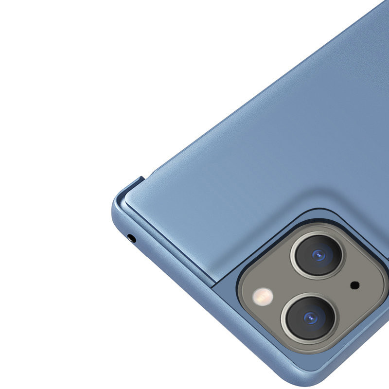 Clear View Case iPhone 13 mini juodas atverčiamas dėklas