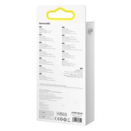 3in1 USB greito įkrovimo laidas USB-C mikro-USB iPhone Lightning 1,2m violetinė