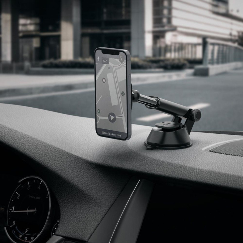 Spigen ITS35 magnetinis laikiklis su MagSafe automobilio kabinai - juodas