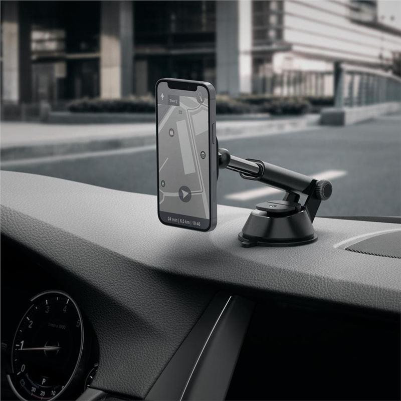 Spigen ITS35 magnetinis laikiklis su MagSafe automobilio kabinai - juodas