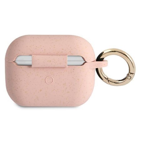 Guess Silicone Glitter dėklas, skirtas AirPods Pro – rožinis Guess Silicone Glitter dėklas, skirtas AirPods Pro – rožinis