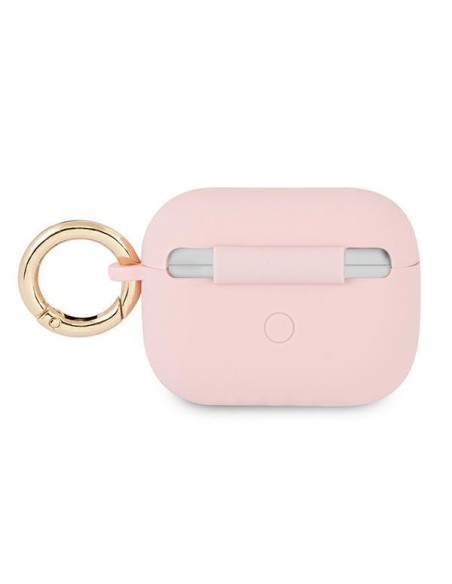 Guess Silicone Vintage Script dėklas, skirtas AirPods Pro – rožinis Guess Silicone Vintage Script dėklas, skirtas AirPods Pro – rožinis
