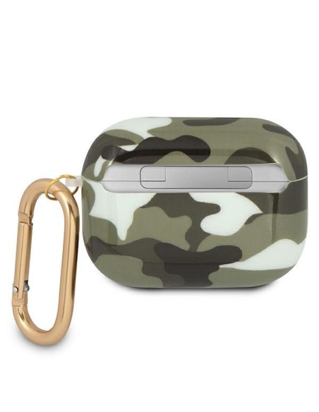 Guess Camo Collection dėklas, skirtas AirPods Pro – žalias Guess Camo Collection dėklas, skirtas AirPods Pro – žalias
