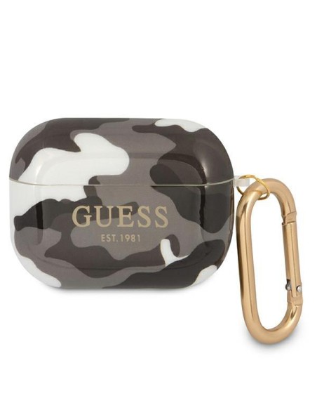 Guess Camo Collection dėklas, skirtas AirPods Pro - juodas Guess Camo Collection dėklas, skirtas AirPods Pro - juodas