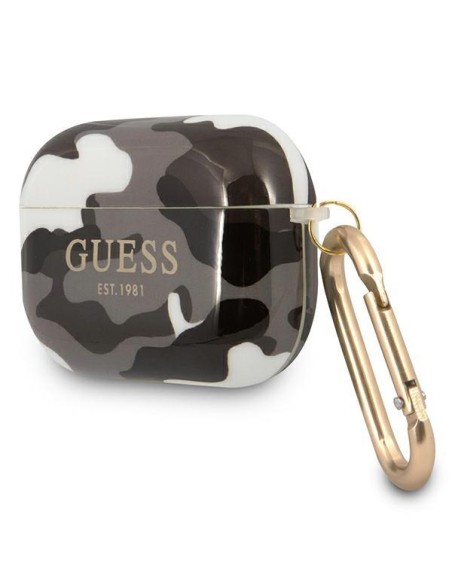 Guess Camo Collection dėklas, skirtas AirPods Pro - juodas Guess Camo Collection dėklas, skirtas AirPods Pro - juodas