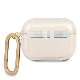 Guess Glitter Collection dėklas, skirtas AirPods Pro – auksinis