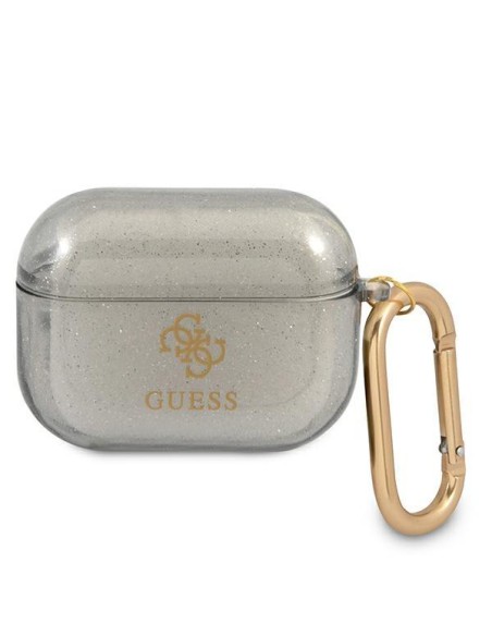 Guess Glitter Collection dėklas, skirtas AirPods Pro - juodas Guess Glitter Collection dėklas, skirtas AirPods Pro - juodas