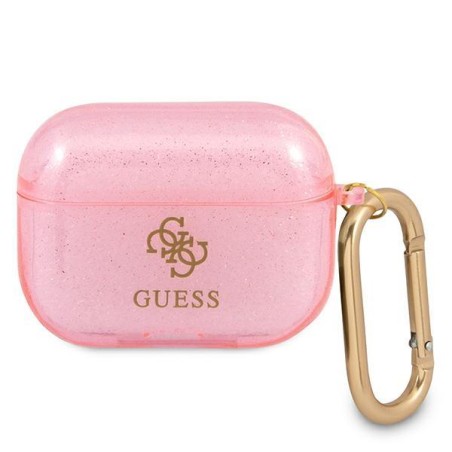 Guess Glitter Collection dėklas, skirtas AirPods Pro – rožinis Guess Glitter Collection dėklas, skirtas AirPods Pro – rožinis