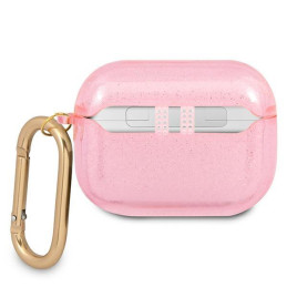 Guess Glitter Collection dėklas, skirtas AirPods Pro – rožinis
