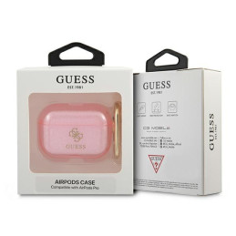 Guess Glitter Collection dėklas, skirtas AirPods Pro – rožinis