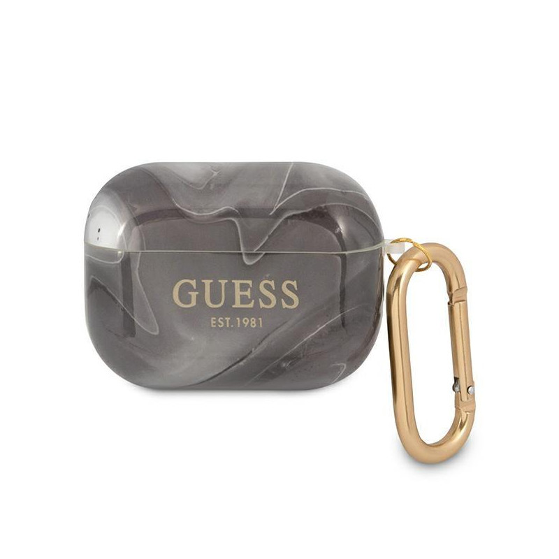 Guess Marble Collection dėklas, skirtas AirPods Pro – pilkas
