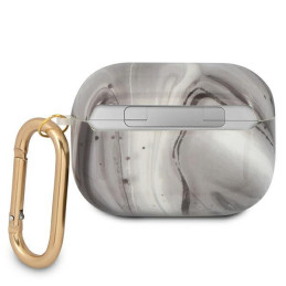 Guess Marble Collection dėklas, skirtas AirPods Pro – pilkas