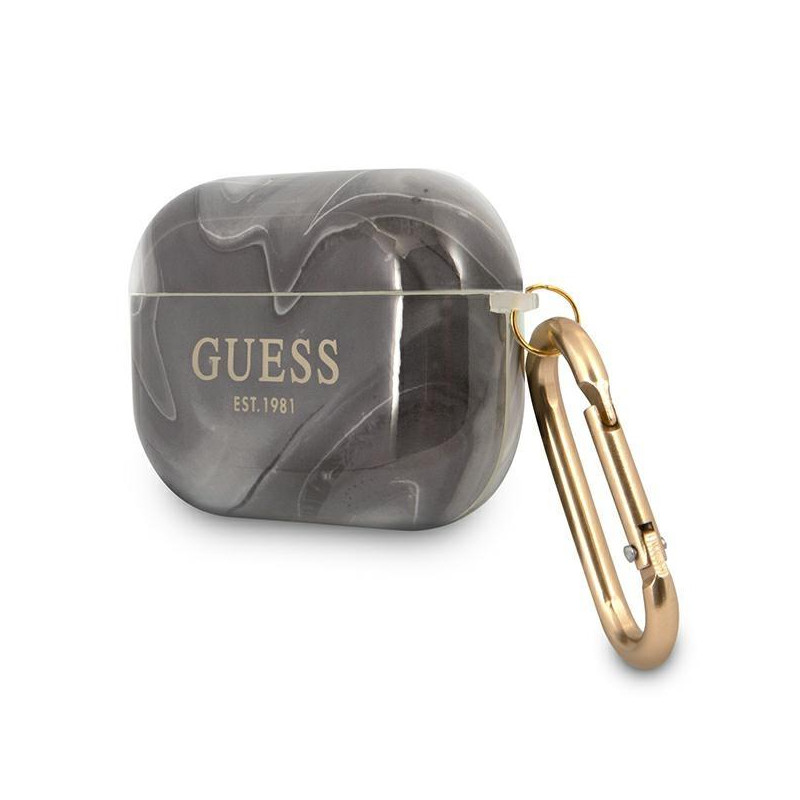 Guess Marble Collection dėklas, skirtas AirPods Pro – pilkas