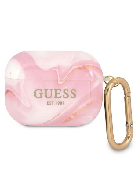Guess Marble Collection dėklas, skirtas AirPods Pro – rožinis Guess Marble Collection dėklas, skirtas AirPods Pro – rožinis