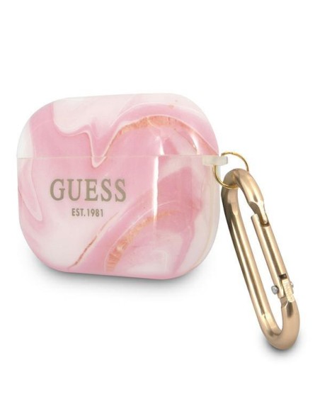 Guess Marble Collection dėklas, skirtas AirPods Pro – rožinis Guess Marble Collection dėklas, skirtas AirPods Pro – rožinis