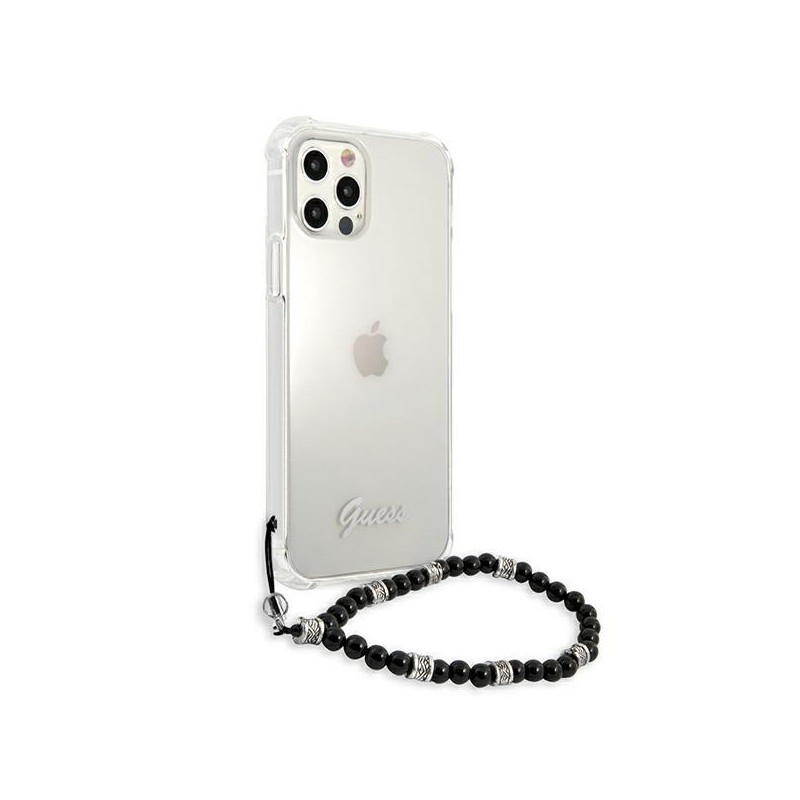 Guess Black Pearl dėklas, skirtas iPhone 12 Pro Max - skaidrus