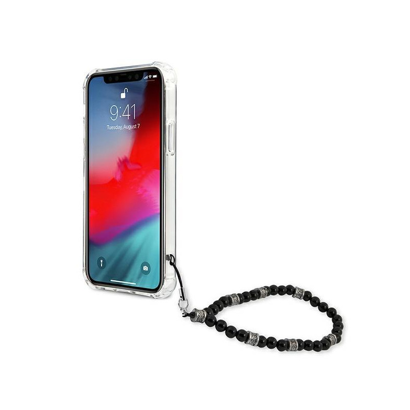 Guess Black Pearl dėklas, skirtas iPhone 12 Pro Max - skaidrus