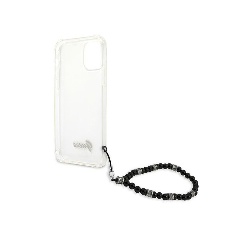 Guess Black Pearl dėklas, skirtas iPhone 12 Pro Max - skaidrus
