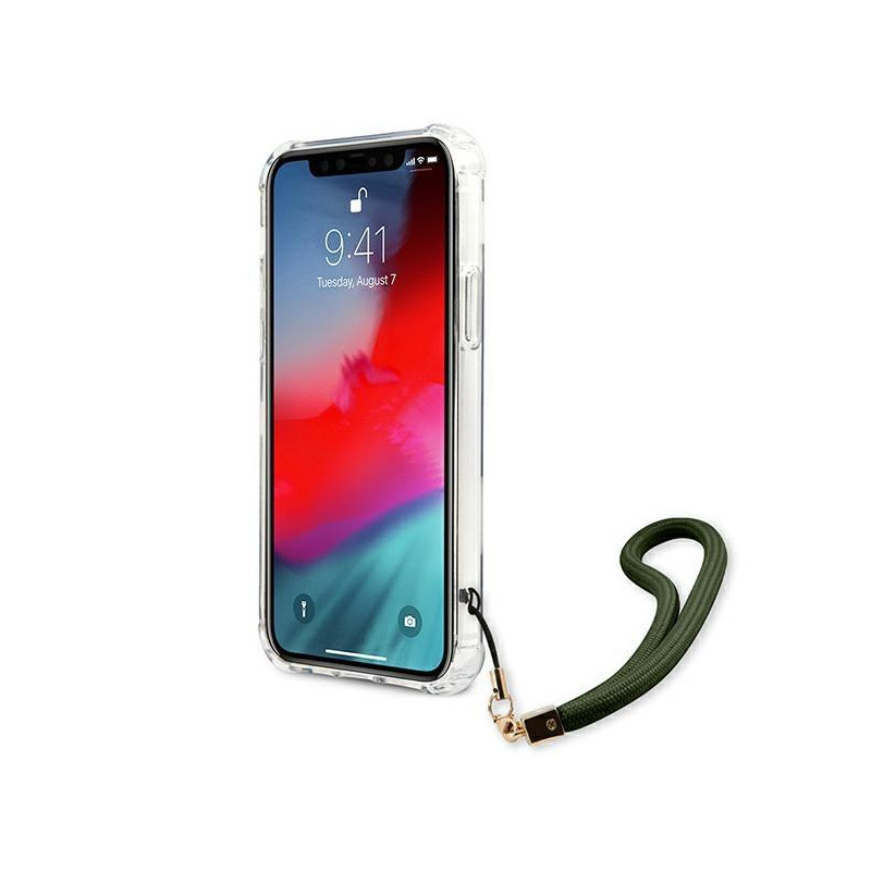 Guess Camo Collection dėklas, skirtas iPhone 12 Pro Max - žalias