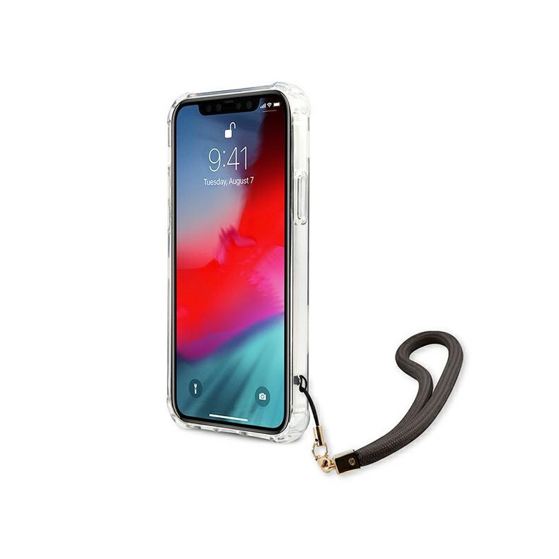 Guess Marble Collection dėklas, skirtas iPhone 12 Pro Max - pilkas