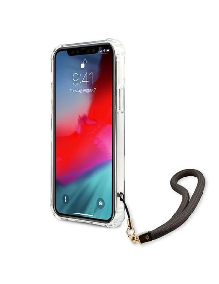 Guess Marble Collection dėklas, skirtas iPhone 12 Pro Max - pilkas
