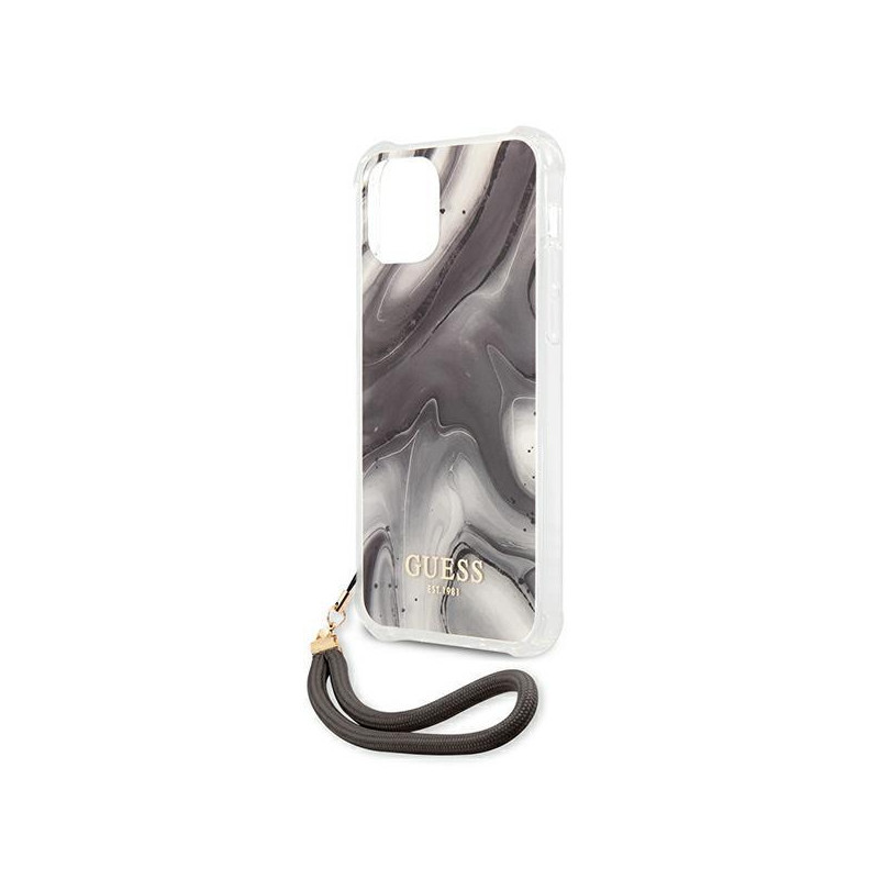 Guess Marble Collection dėklas, skirtas iPhone 12 Pro Max - pilkas