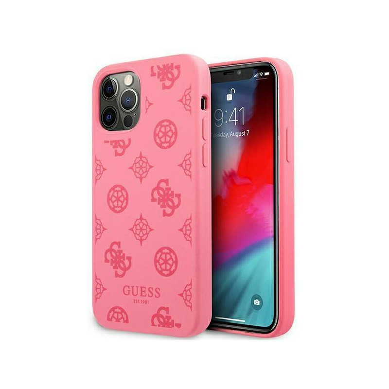 Guess Peony Collection dėklas, skirtas iPhone 12 Pro Max - fuksijos spalvos Guess Peony Collection dėklas, skirtas iPhone 12 Pro Max - fuksijos spalvos
