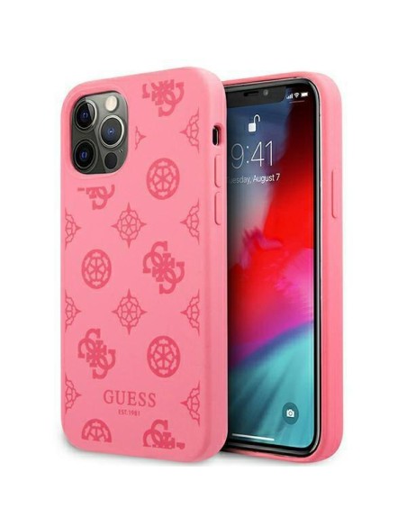 Guess Peony Collection dėklas, skirtas iPhone 12 Pro Max - fuksijos spalvos Guess Peony Collection dėklas, skirtas iPhone 12 Pro Max - fuksijos spalvos