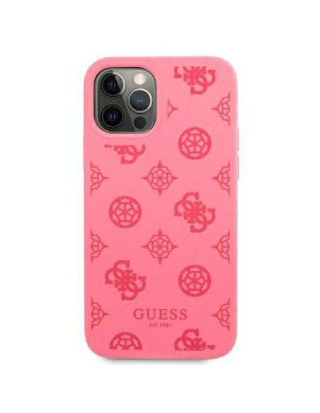 Guess Peony Collection dėklas, skirtas iPhone 12 Pro Max - fuksijos spalvos Guess Peony Collection dėklas, skirtas iPhone 12 Pro Max - fuksijos spalvos