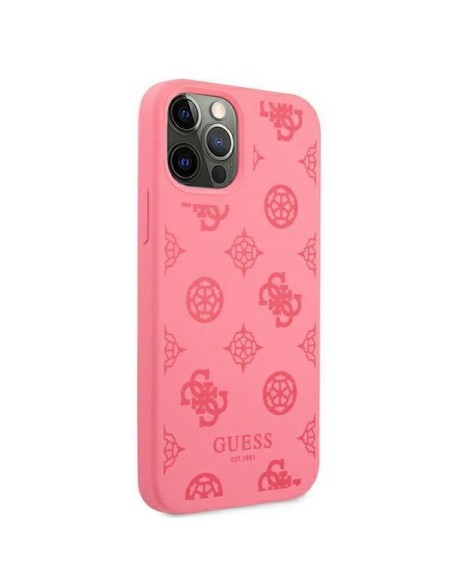 Guess Peony Collection dėklas, skirtas iPhone 12 Pro Max - fuksijos spalvos Guess Peony Collection dėklas, skirtas iPhone 12 Pro Max - fuksijos spalvos
