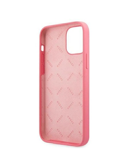 Guess Peony Collection dėklas, skirtas iPhone 12 Pro Max - fuksijos spalvos Guess Peony Collection dėklas, skirtas iPhone 12 Pro Max - fuksijos spalvos
