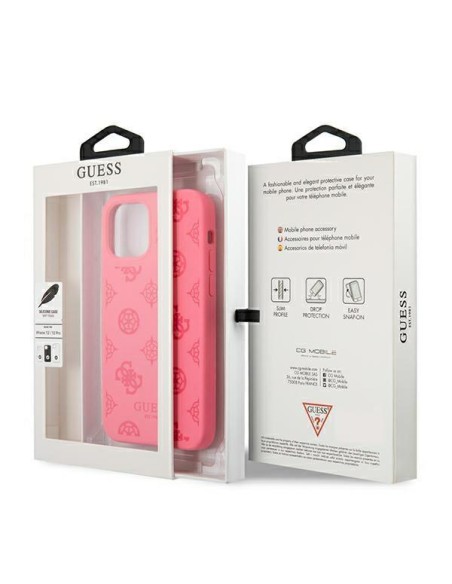 Guess Peony Collection dėklas, skirtas iPhone 12 Pro Max - fuksijos spalvos Guess Peony Collection dėklas, skirtas iPhone 12 Pro Max - fuksijos spalvos