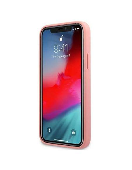 Guess Peony Collection dėklas, skirtas iPhone 12 Pro Max - rožinis