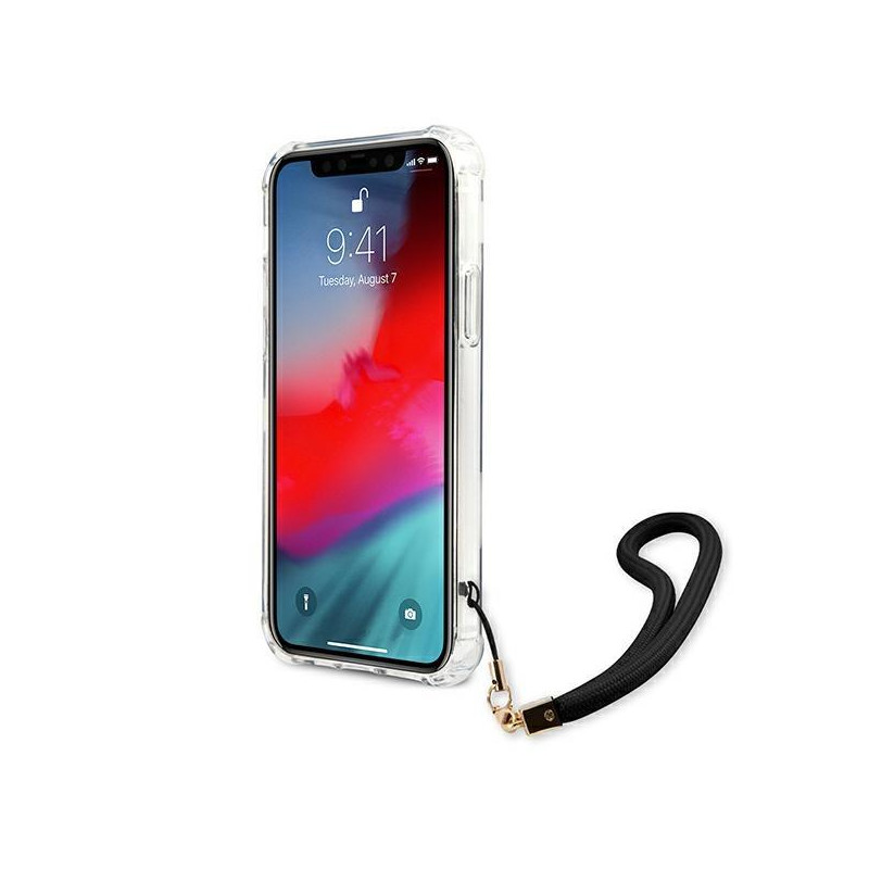 Guess Camo Collection dėklas, skirtas iPhone 12 / iPhone 12 Pro - juodas