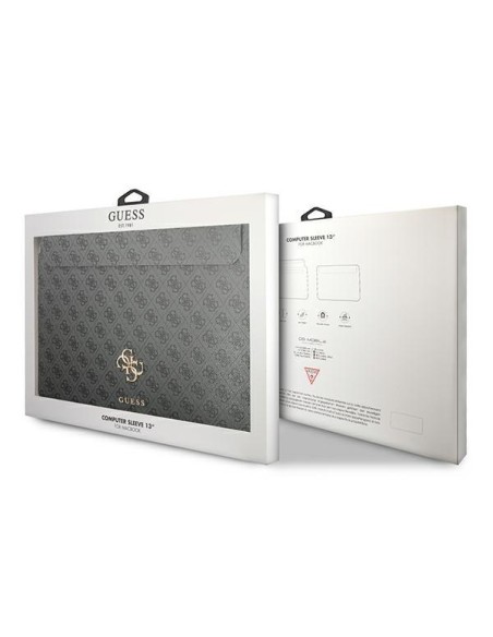 Guess 4G Big Logo dėklas 13" nešiojamam kompiuteriui - pilkas