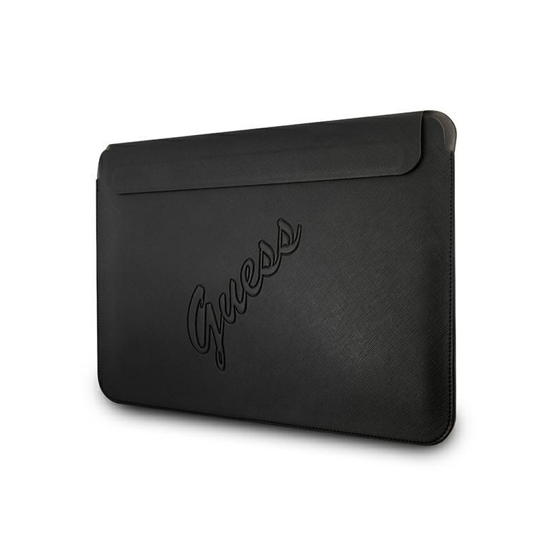 Guess Saffiano Script dangtelis 13" nešiojamam kompiuteriui - juodas