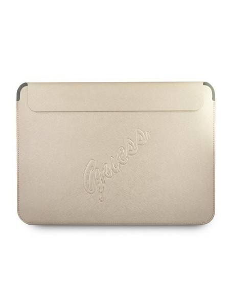 Guess Saffiano Script dėklas 13 colių nešiojamam kompiuteriui – auksinis Guess Saffiano Script dėklas 13 colių nešiojamam kompiuteriui – auksinis