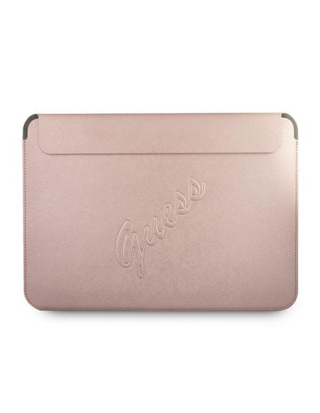Guess Saffiano Script dangtelis 13" nešiojamam kompiuteriui – rožinis Guess Saffiano Script dangtelis 13" nešiojamam kompiuteriui – rožinis