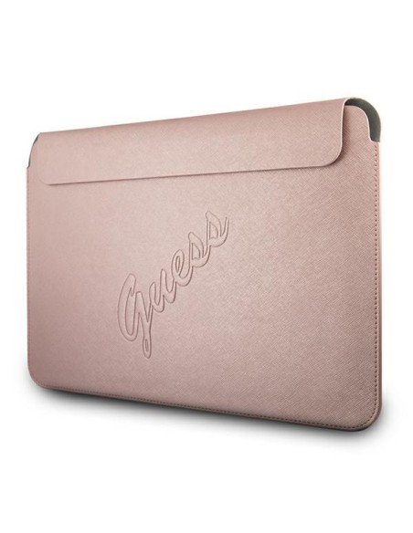 Guess Saffiano Script dangtelis 13" nešiojamam kompiuteriui – rožinis Guess Saffiano Script dangtelis 13" nešiojamam kompiuteriui – rožinis