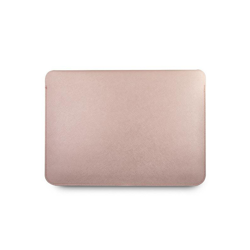 Guess Saffiano Script dangtelis 13" nešiojamam kompiuteriui – rožinis