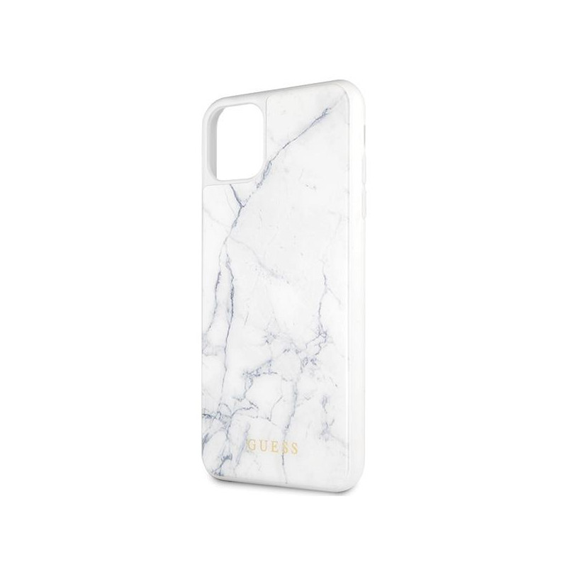 Guess GUHCN65HYMAWH iPhone 11 Pro Max baltas/ baltas marmuras