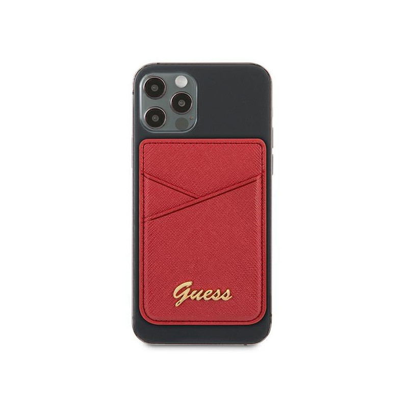 MagSafe Guess Saffiano piniginė - raudona