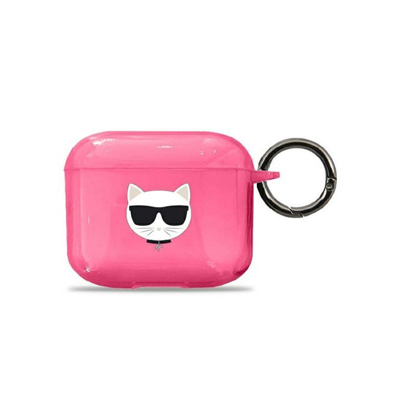 Karl Lagerfeld Choupette dėklas, skirtas AirPods 3 – rožinis Karl Lagerfeld Choupette dėklas, skirtas AirPods 3 – rožinis