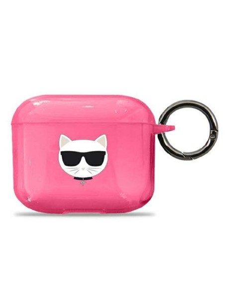 Karl Lagerfeld Choupette dėklas, skirtas AirPods 3 – rožinis Karl Lagerfeld Choupette dėklas, skirtas AirPods 3 – rožinis