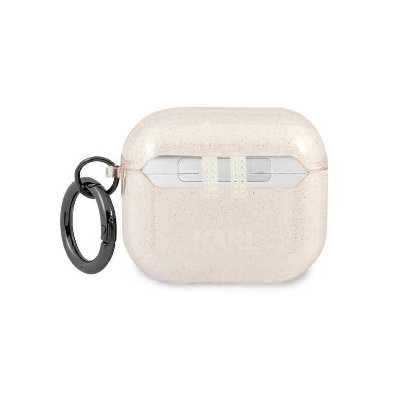 Karl Lagerfeld Glitter Choupette dėklas, skirtas AirPods 3 - auksinis