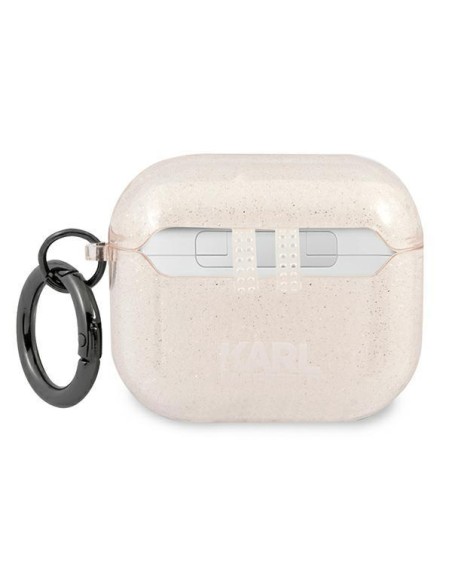 Karl Lagerfeld Glitter Choupette dėklas, skirtas AirPods 3 - auksinis