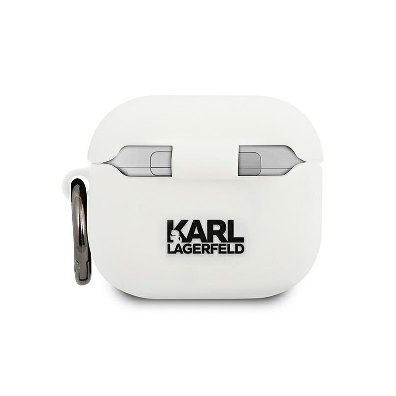 Karl Lagerfeld Silicone Choupette dėklas, skirtas AirPods 3 - baltas